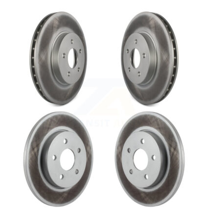 Front Rear Coated Disc Brake Rotors Kit For 2002-2008 Jaguar X-Type KG-100953