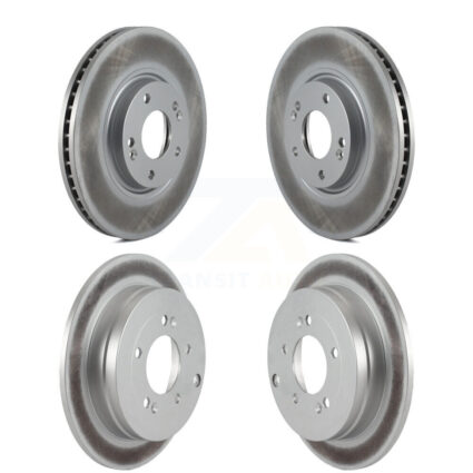 Front Rear Coated Disc Brake Rotors Kit For Hyundai Azera Kia Amanti KG-100957