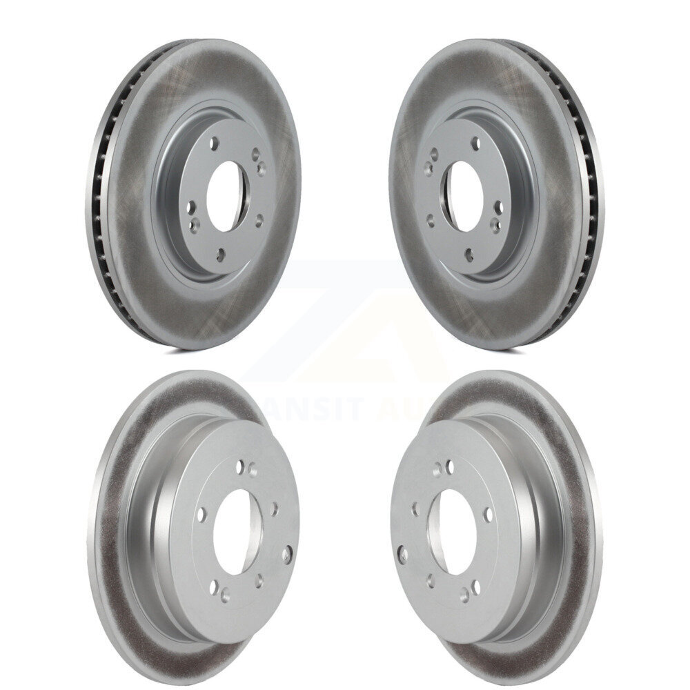 Front Rear Coated Disc Brake Rotors Kit For Hyundai Azera Kia Amanti KG-100957