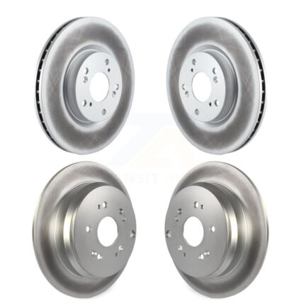 Front Rear Coated Disc Brake Rotors Kit For 2005-2006 Honda CR-V KG-100970