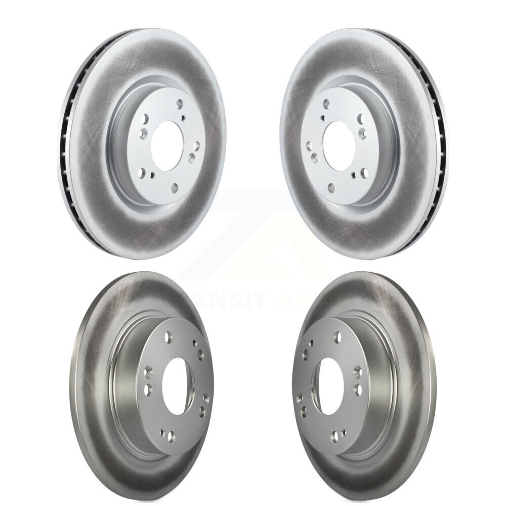 Front Rear Coated Disc Brake Rotors Kit For Honda Civic Acura CSX ILX KG-100971