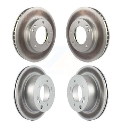 Front Rear Coated Disc Brake Rotors Kit For 2003-2006 Kia Sorento KG-100973