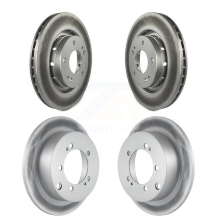 Front Rear Coated Disc Brake Rotors Kit For 2005-2006 Mitsubishi Outlander KG-100979