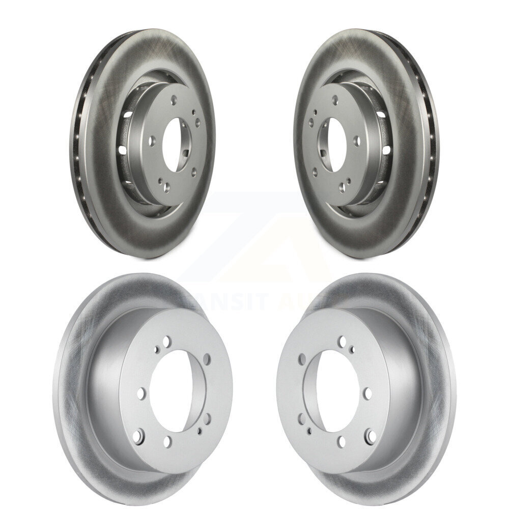 Front Rear Coated Disc Brake Rotors Kit For 2005-2006 Mitsubishi Outlander KG-100979