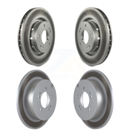 Front Rear Coated Disc Brake Rotors Kit For 2009 Mitsubishi Lancer Ralliart To 03 09 KG-100980