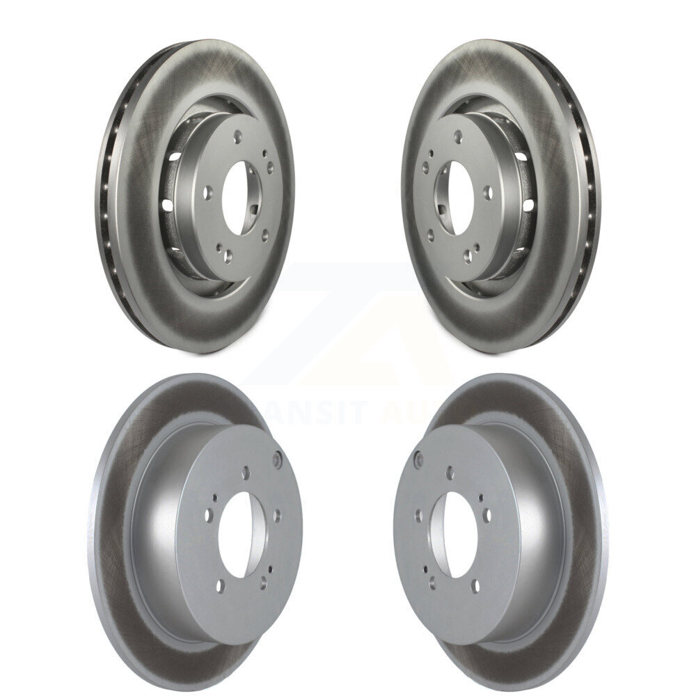 Front Rear Coated Disc Brake Rotors Kit For 2009 Mitsubishi Lancer Ralliart To 03 09 KG-100980