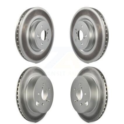 Front Rear Coated Disc Brake Rotors Kit For 2014-2018 Subaru Forester 2.0L KG-100986