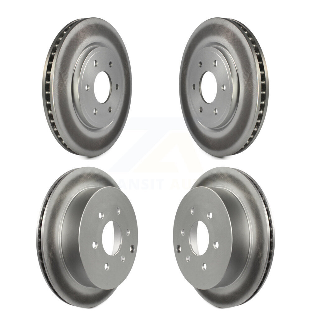 Front Rear Coated Disc Brake Rotors Kit For Nissan Frontier Xterra Suzuki Equator KG-100988
