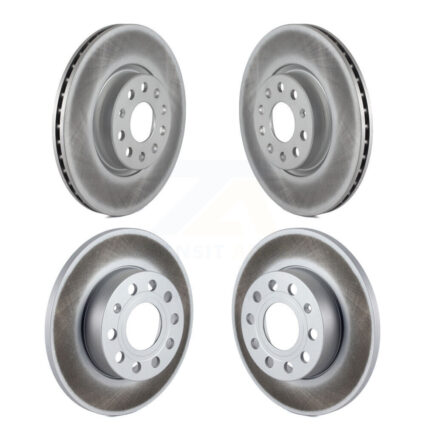 Front Rear Coated Brake Rotors Kit For 2008 Audi A3 Quattro With 260mm Diameter Rotor KG-100994