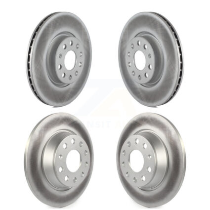Front Rear Coated Brake Rotors Kit For Volkswagen Tiguan CC Audi Q3 Quattro GTI Passat A3 KG-100996