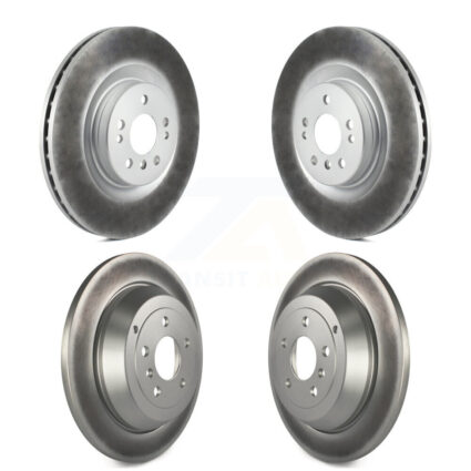 Front Rear Coated Brake Rotors Kit For Mercedes-Benz ML320 With 350mm Diameter Rotor KG-101008