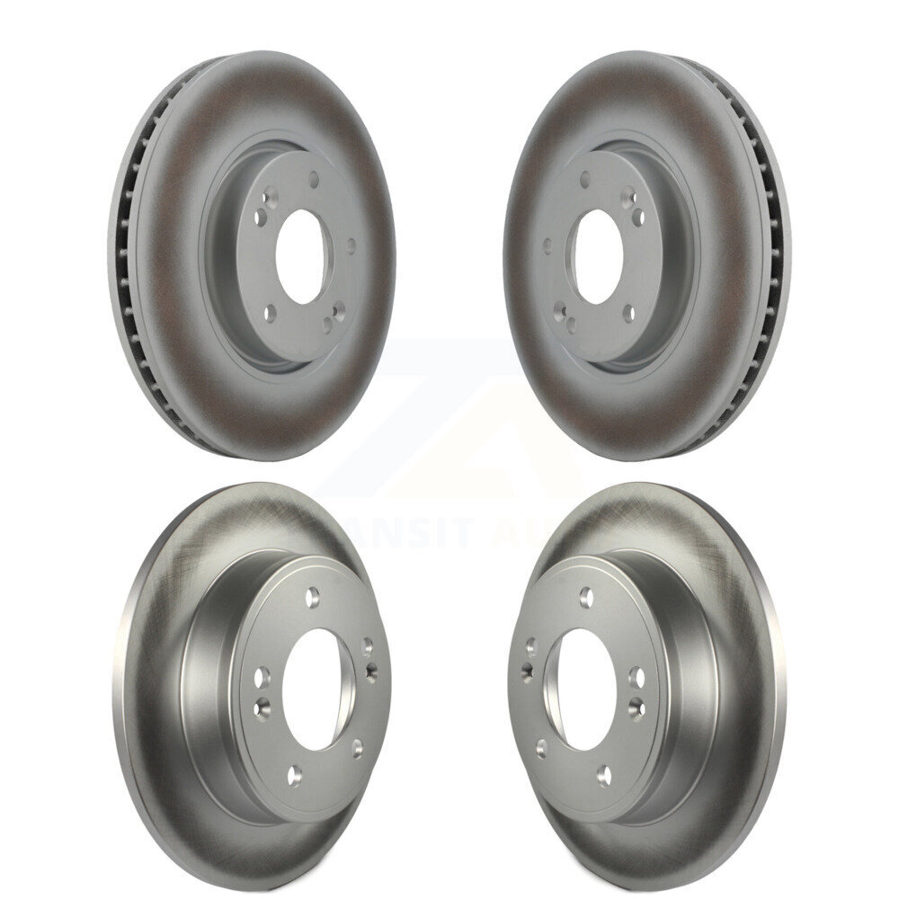 Front Rear Coated Disc Brake Rotors Kit For Kia Forte Hyundai Veloster Forte5 Koup KG-101022