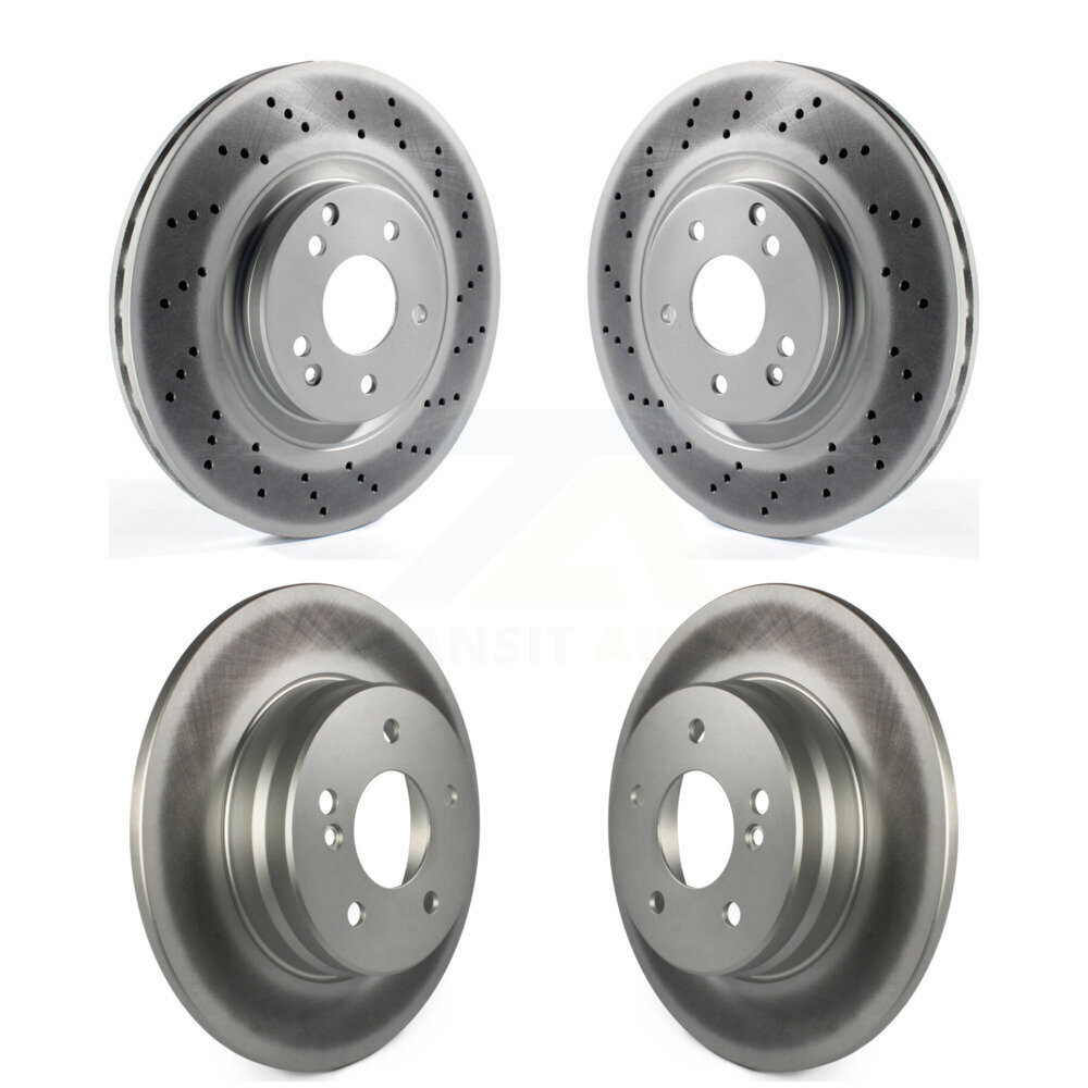 Front Rear Coated Brake Rotors Kit For Mercedes-Benz C230 SLK350 CLK350 C320 SLK280 SLK300 KG-101045