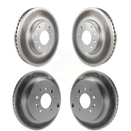 Front Rear Coated Disc Brake Rotors Kit For Mazda CX-7 Ford Edge Lincoln MKX KG-101046