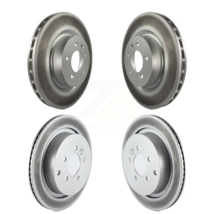 Front Rear Coated Disc Brake Rotors Kit For Land Rover Range Sport LR4 KG-101047