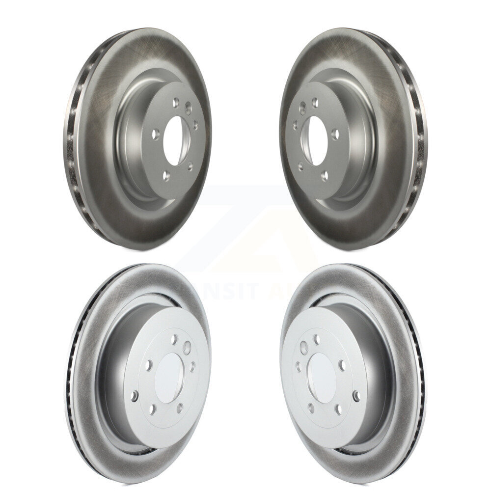 Front Rear Coated Disc Brake Rotors Kit For Land Rover Range Sport LR4 KG-101047