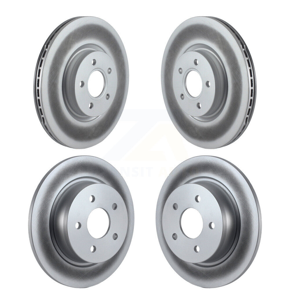 Front Rear Coated Disc Brake Rotors Kit For Ford Escape Transit Connect KG-101051