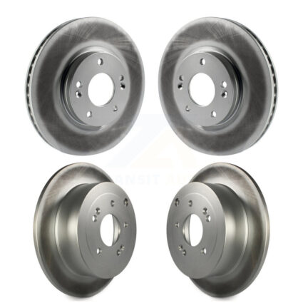 Front Rear Coated Disc Brake Rotors Kit For 2007-2009 Hyundai Santa Fe KG-101064