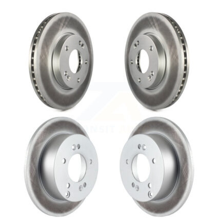 Front Rear Coated Disc Brake Rotors Kit For 2007-2009 Kia Rondo KG-101065
