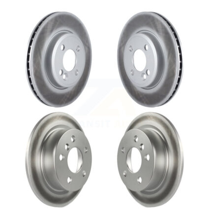 Front Rear Coated Disc Brake Rotors Kit For 2015 Mini Cooper 2.0L/1.5L KG-101073