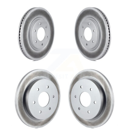 Front Rear Coated Disc Brake Rotors Kit For Nissan TITAN Armada INFINITI QX56 KG-101078