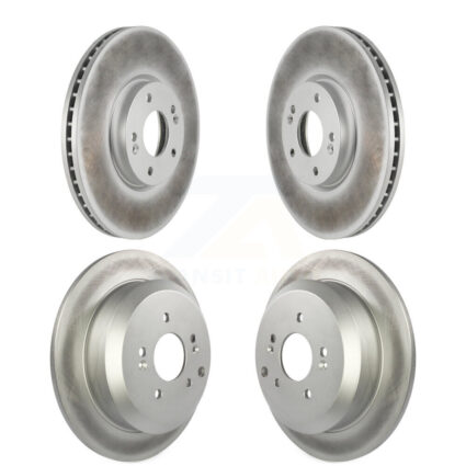 Front Rear Coated Disc Brake Rotors Kit For 2007-2012 Hyundai Veracruz KG-101080