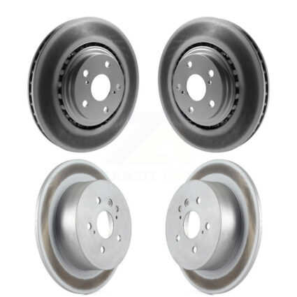 Front Rear Coated Disc Brake Rotors Kit For 2008-2013 Toyota Highlander KG-101081
