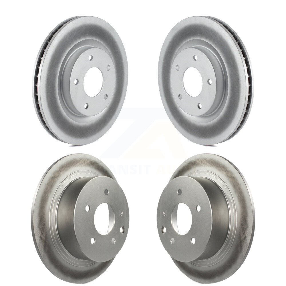 Front Rear Coated Disc Brake Rotors Kit For 2007-2012 Nissan Sentra SE-R KG-101084