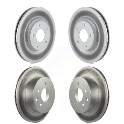 Front Rear Coated Disc Brake Rotors Kit For Nissan Rogue Select KG-101085