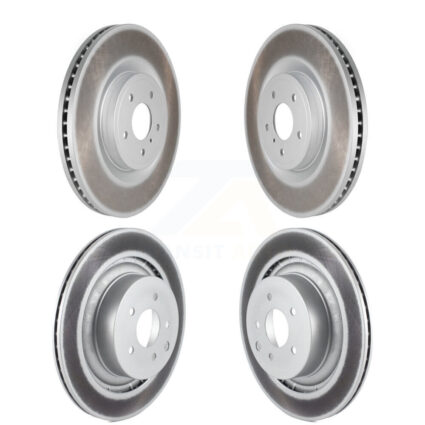 Front Rear Coated Disc Brake Rotors Kit For 2009-2013 INFINITI G37 RWD With Brembo Brakes KG-101099
