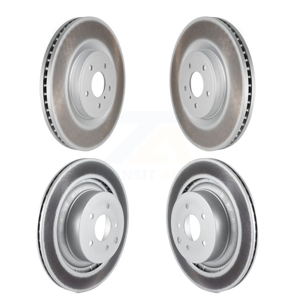 Front Rear Coated Disc Brake Rotors Kit For 2009-2013 INFINITI G37 RWD With Brembo Brakes KG-101099