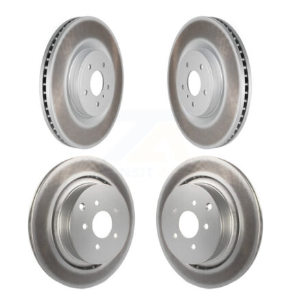 Front Rear Coat Disc Brake Rotors Kit For 2009-2013 INFINITI FX50 With Dual Piston Caliper KG-101100