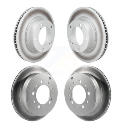 Front Rear Coated Disc Brake Rotors Kit For Lexus LX570 Toyota Land Cruiser KG-101104