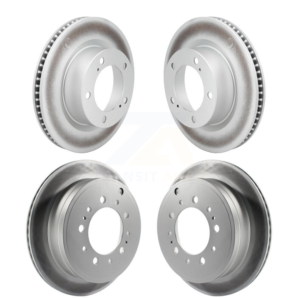 Front Rear Coated Disc Brake Rotors Kit For Lexus LX570 Toyota Land Cruiser KG-101104