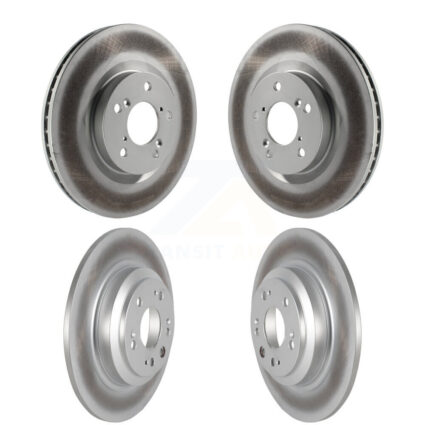 Front Rear Coated Disc Brake Rotors Kit For 2009-2014 Acura TL KG-101117
