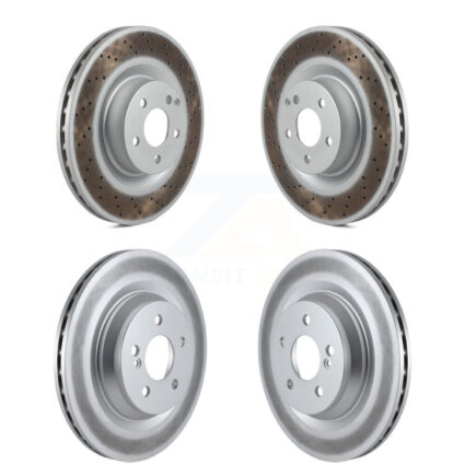 Front Rear Coated Brake Rotors Kit For Mercedes-Benz S550 S450 SL550 CL550 S350 S400 S600 KG-101118