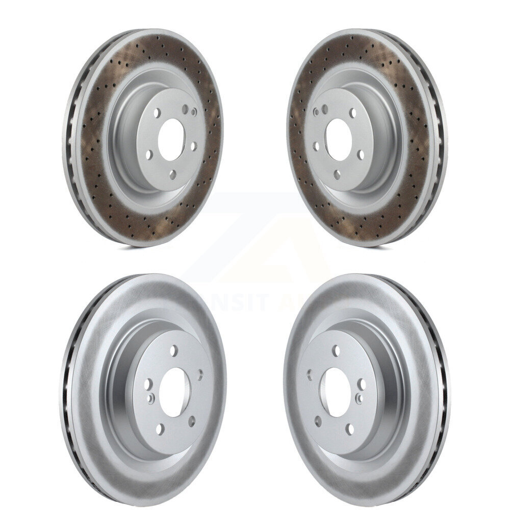 Front Rear Coated Brake Rotors Kit For Mercedes-Benz S550 S450 SL550 CL550 S350 S400 S600 KG-101118