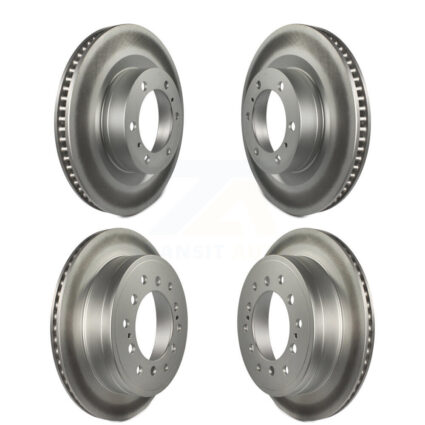 Front Rear Coated Disc Brake Rotors Kit For Toyota 4Runner Lexus GX460 KG-101126