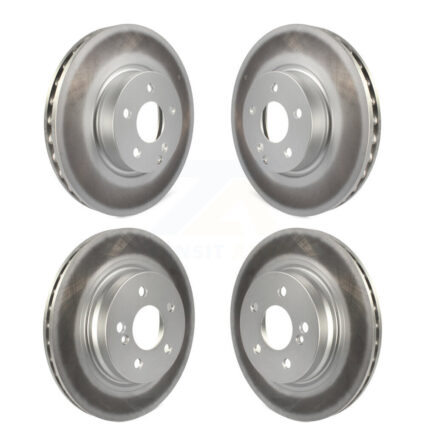 Front Rear Coated Disc Brake Rotors Kit For Mercedes-Benz C300 C350 E350 KG-101132