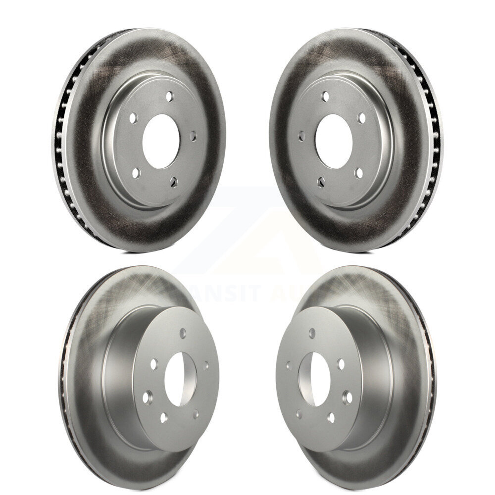 Front Rear Coated Disc Brake Rotors Kit For Nissan LEAF KG-101138