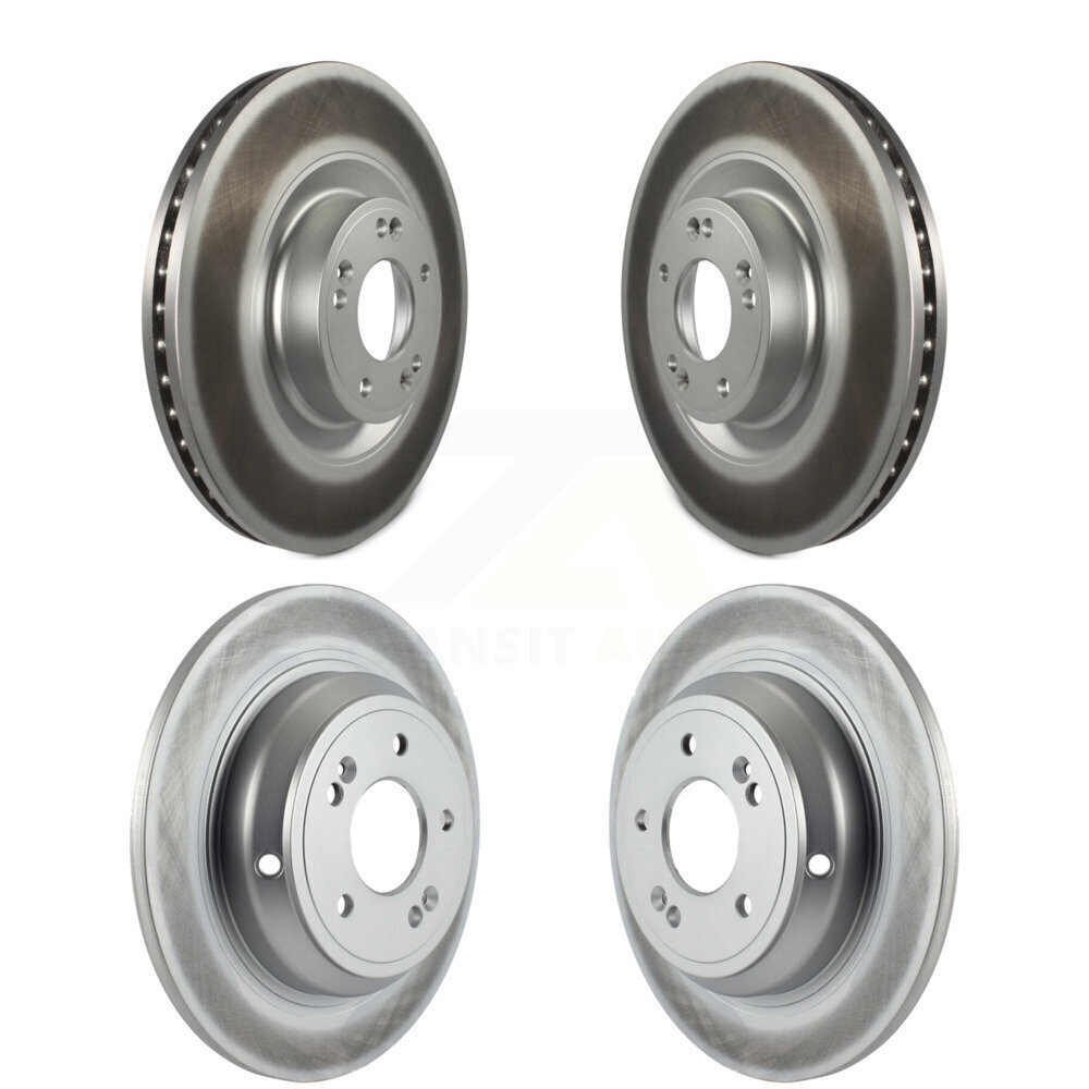 Front Rear Coated Disc Brake Rotors Kit For Hyundai Genesis G80 Kia K900 KG-101139
