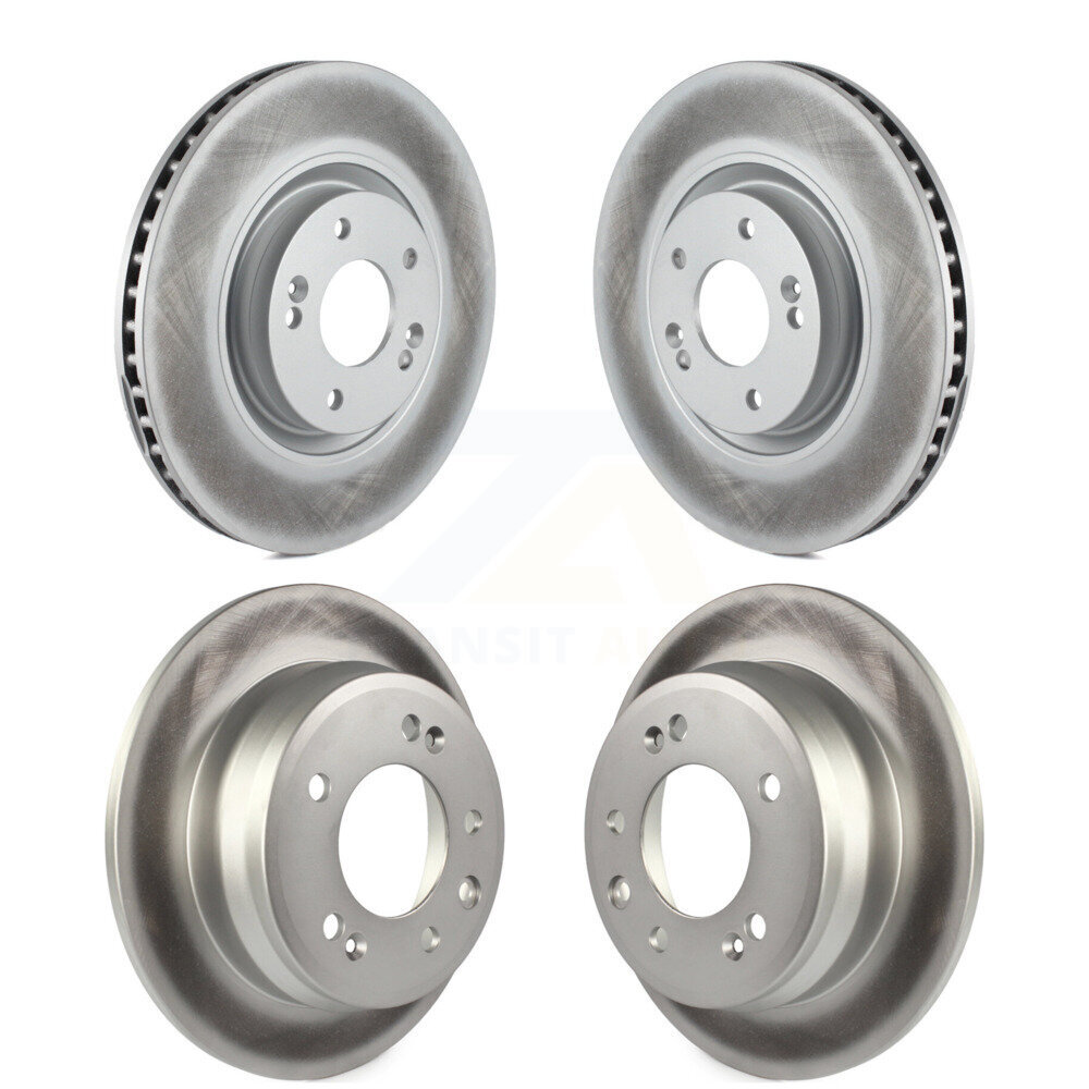 Front Rear Coat Brake Rotors Kit For 15 Hyundai Tucson FWD with FUEL CELL EV (FCEV) engine KG-101144