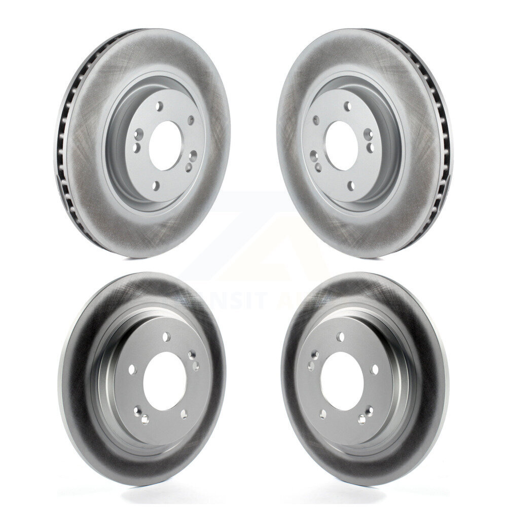 Front Rear Coated Disc Brake Rotors Kit For Kia Optima Hyundai Sonata Cadenza Azera KG-101145