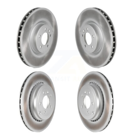 Front Rear Coated Disc Brake Rotors Kit For 2010-2013 Land Rover Range Sport Supercharged KG-101148