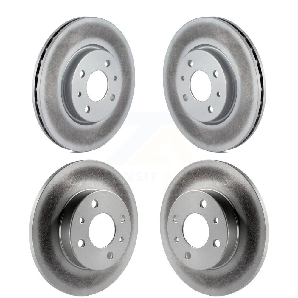 Front Rear Coated Disc Brake Rotors Kit For Fiat 500 KG-101153