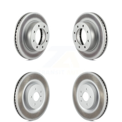 Front Rear Coated Disc Brake Rotors Kit For 2012-2021 Nissan NV2500 NV3500 NV1500 KG-101155
