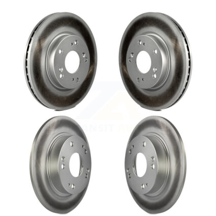 Front Rear Coated Disc Brake Rotors Kit For 2013 Acura ILX 2.0L KG-101159