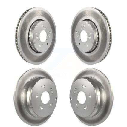 Front Rear Coated Disc Brake Rotors Kit For 2013-2018 Acura RDX KG-101163