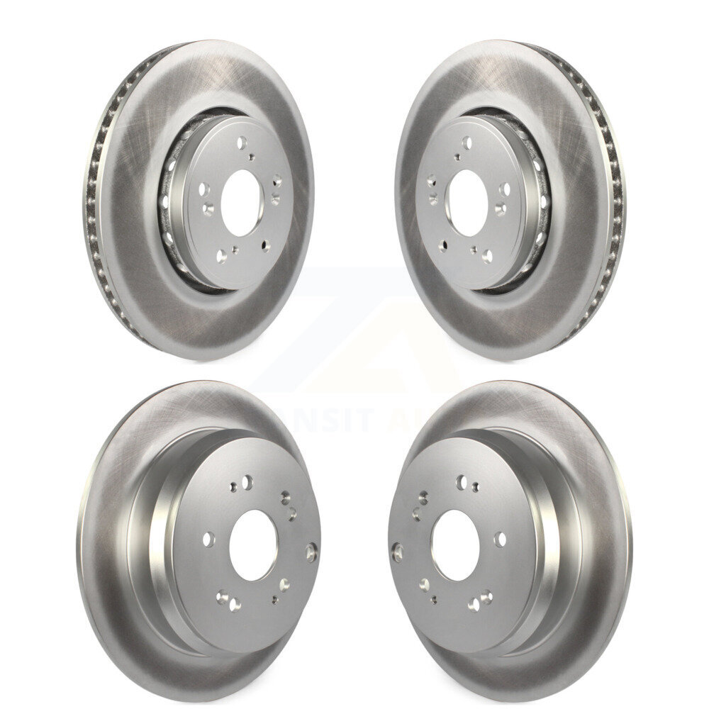Front Rear Coated Disc Brake Rotors Kit For 2013-2018 Acura RDX KG-101163
