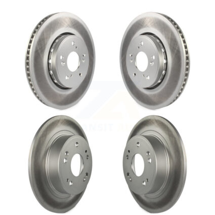 Front Rear Coated Disc Brake Rotors Kit For 2016 Acura ILX KG-101164